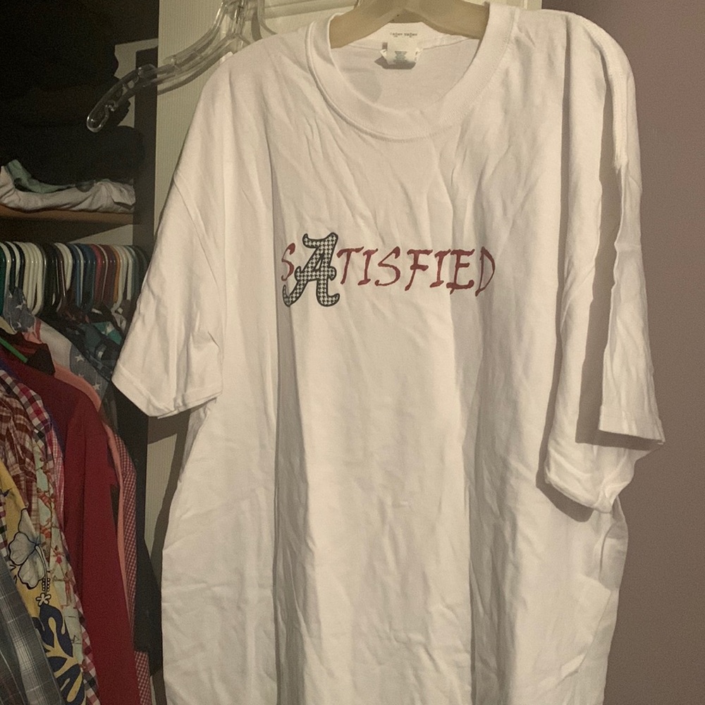Alabama roll tide simple white t-shirt